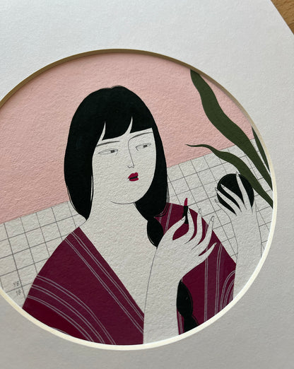 "Self care bijin-ga I" original painting