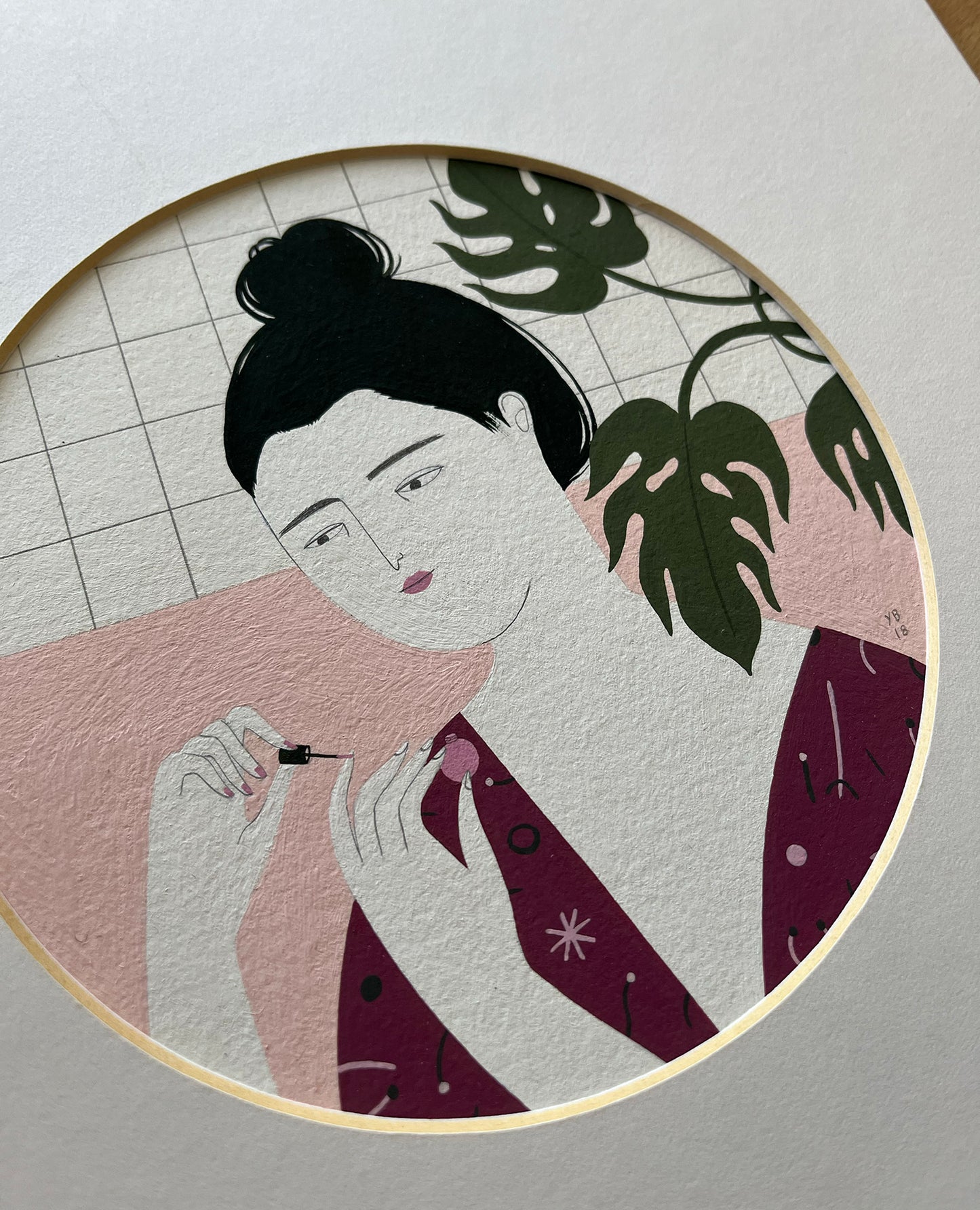 "Self care bijin-ga II" original painting