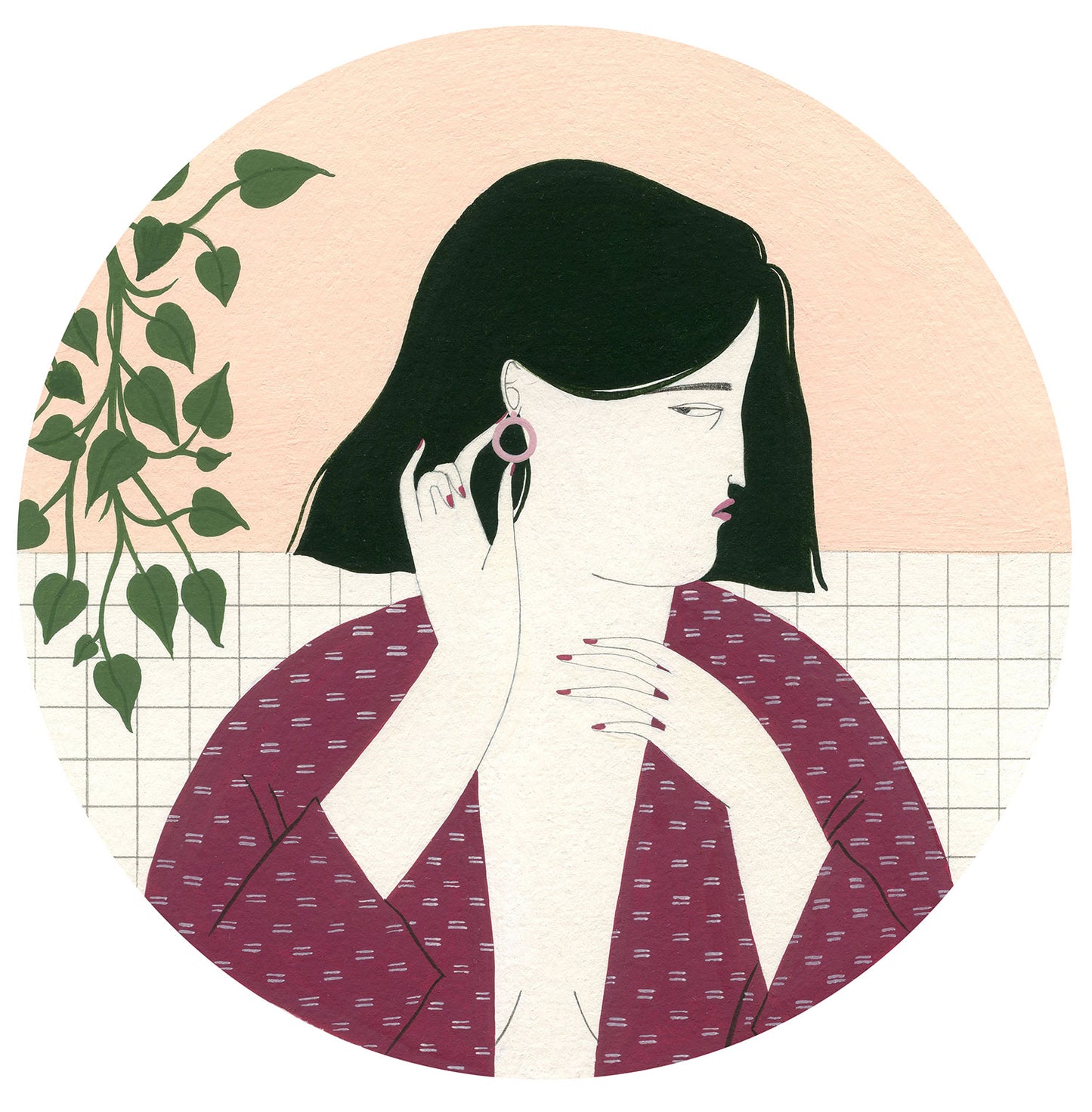 "Self care bijin-ga III" original painting