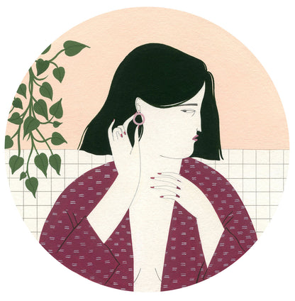 "Self care bijin-ga III" original painting