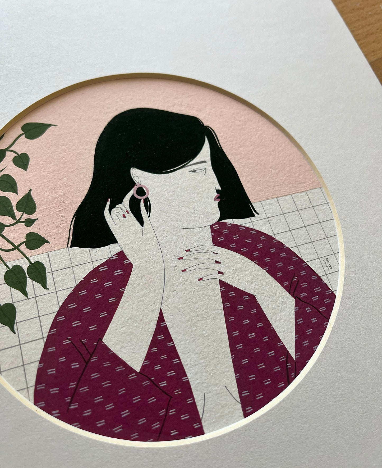 "Self care bijin-ga III" original painting