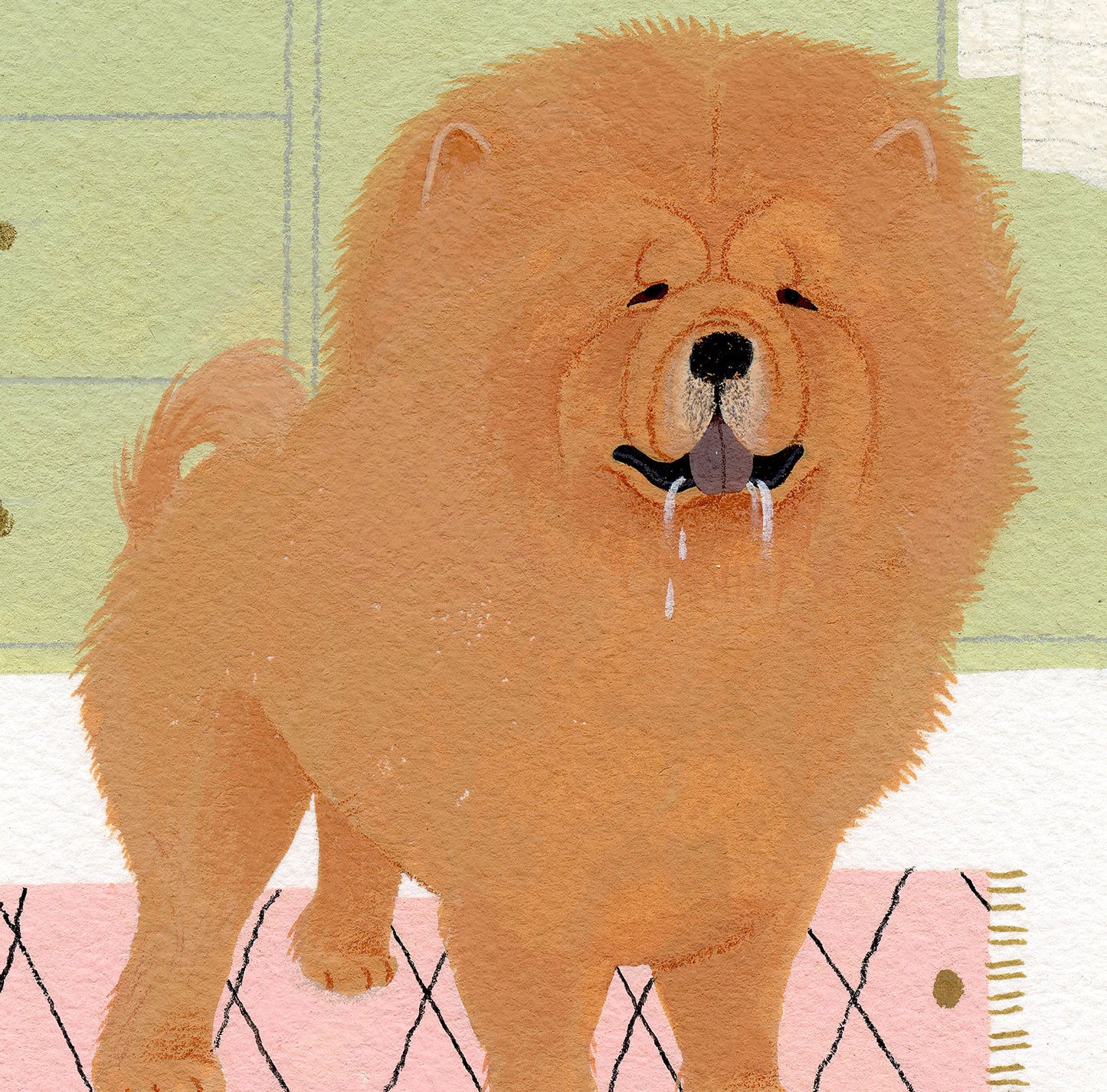 "Chow Chow" original painting