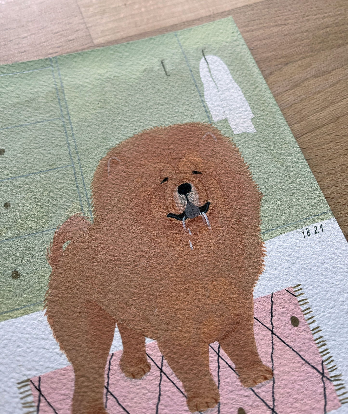 "Chow Chow" original painting