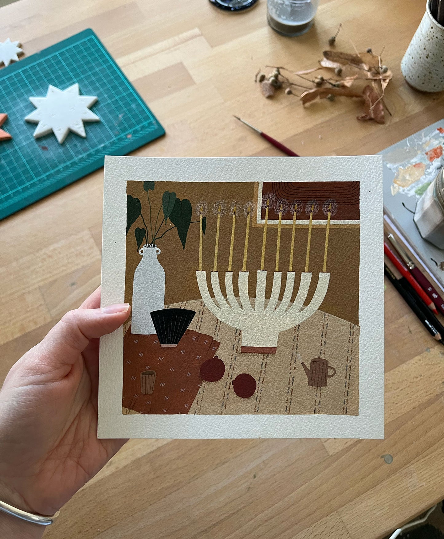 "Hanukkah" original painting