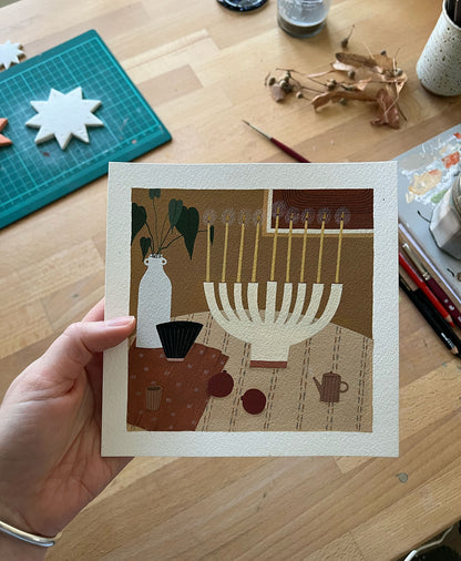 "Hanukkah" original painting