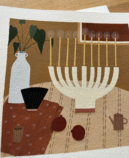 "Hanukkah" original painting