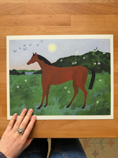 "Year of the Horse" print