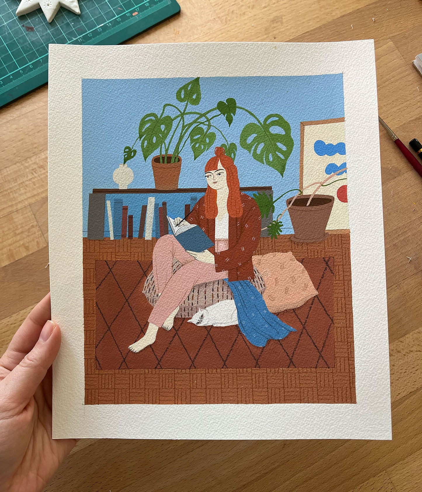 "Journaling" original painting