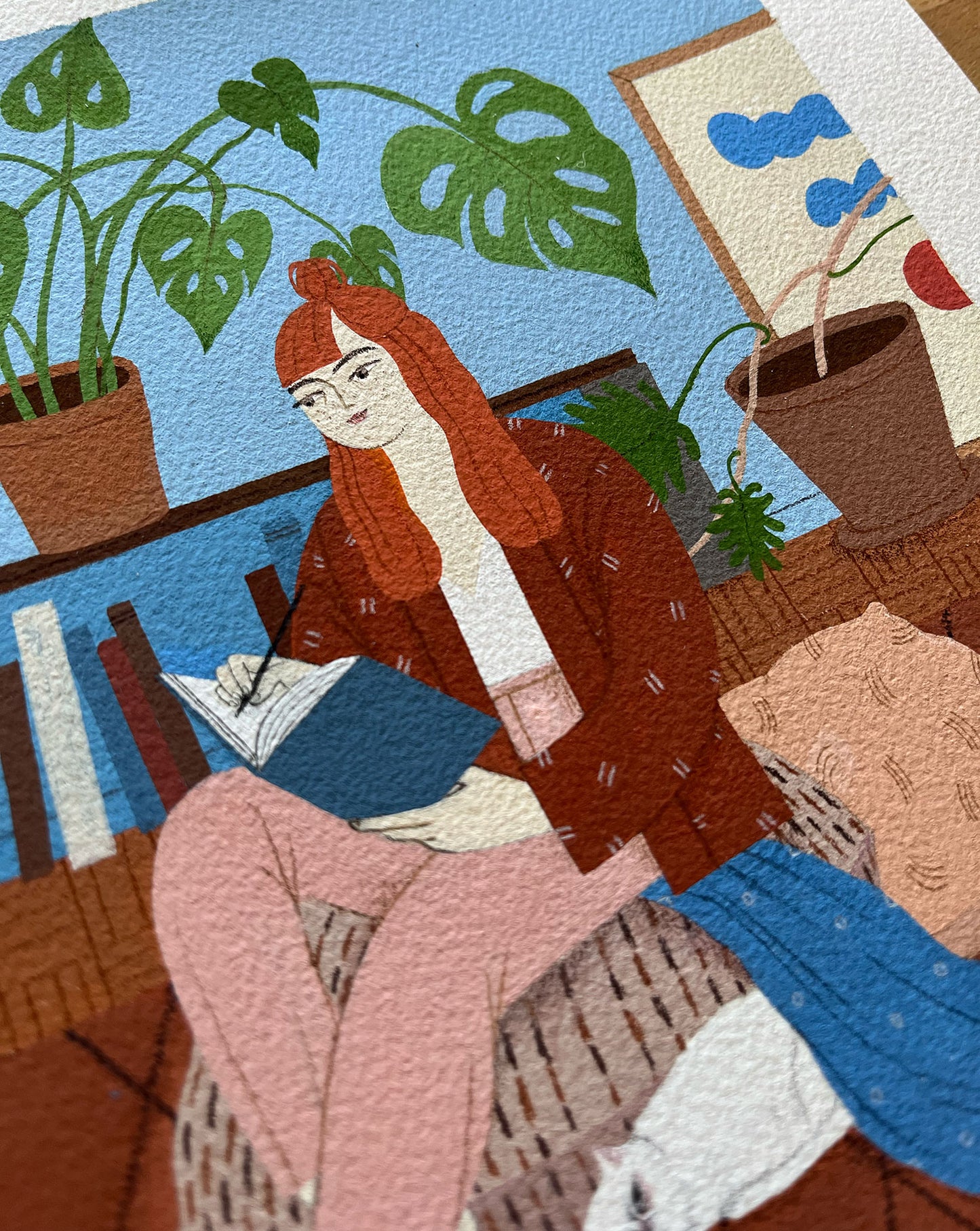 "Journaling" original painting