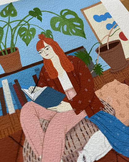 "Journaling" original painting