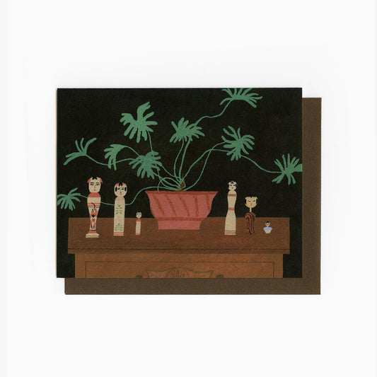 "Kokeshi Collection" greeting card