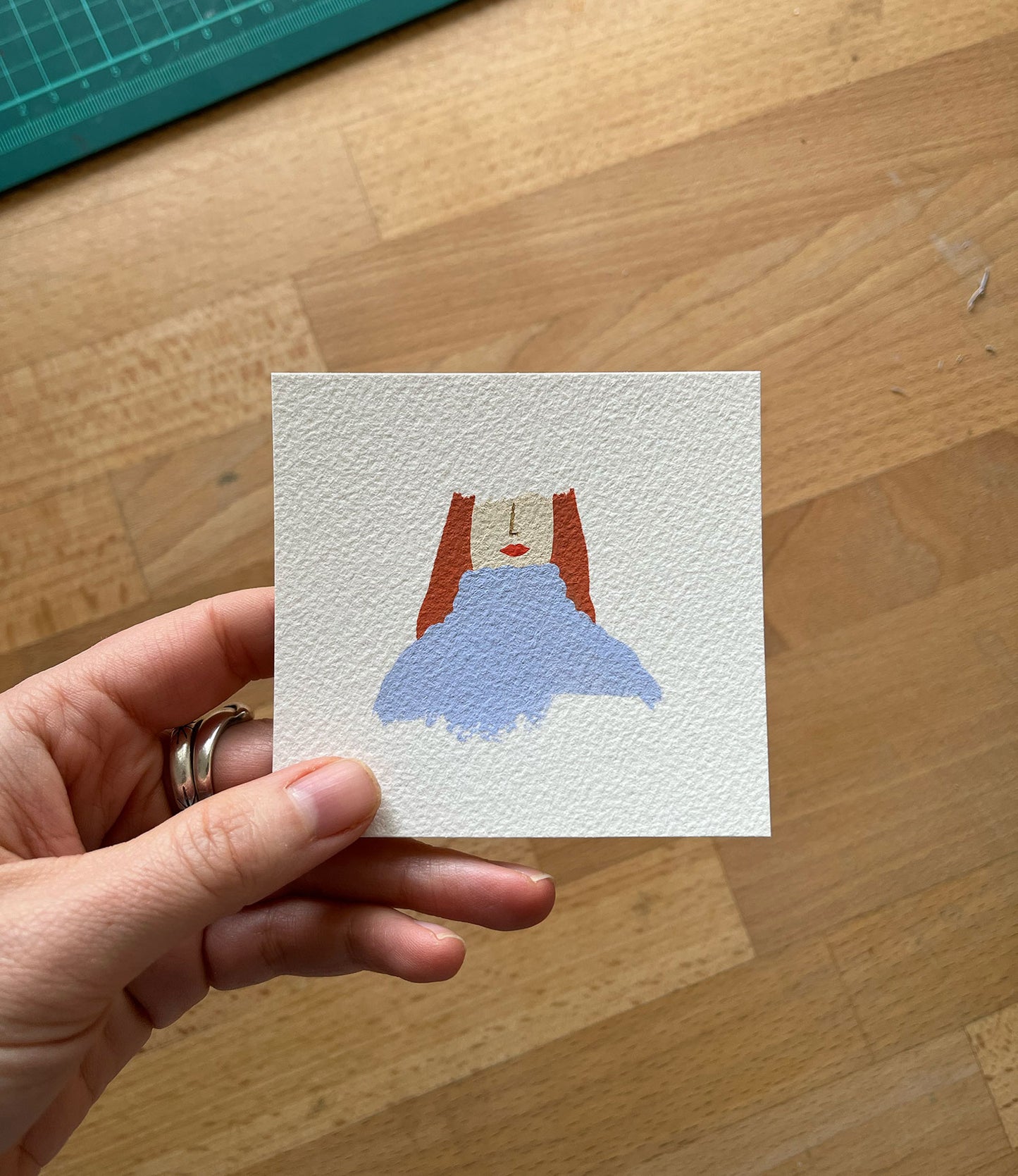 "Tiny Face" original painting