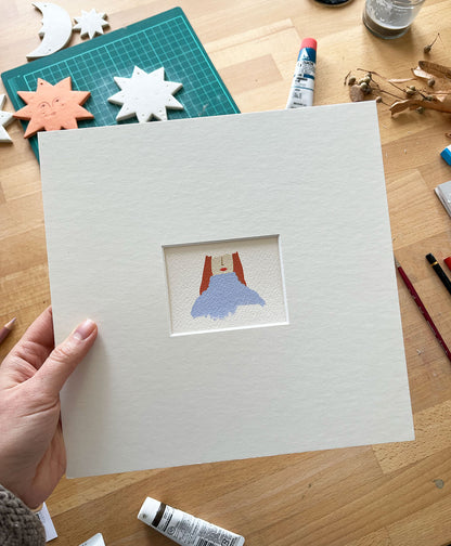 "Tiny Face" original painting