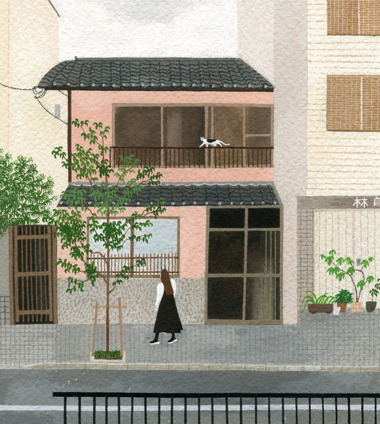 "Tokyo Girl in Kyoto" print