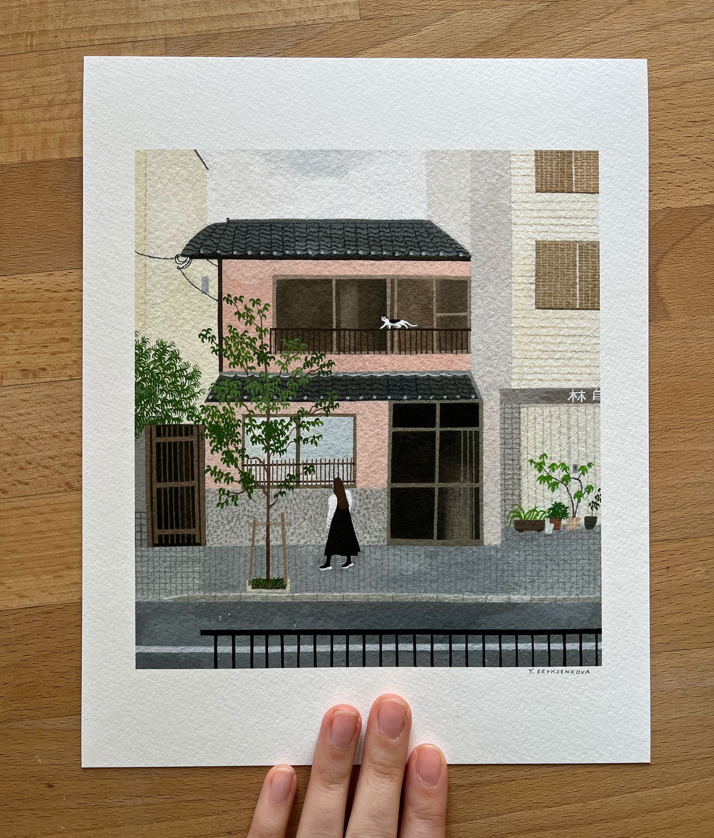 "Tokyo Girl in Kyoto" print