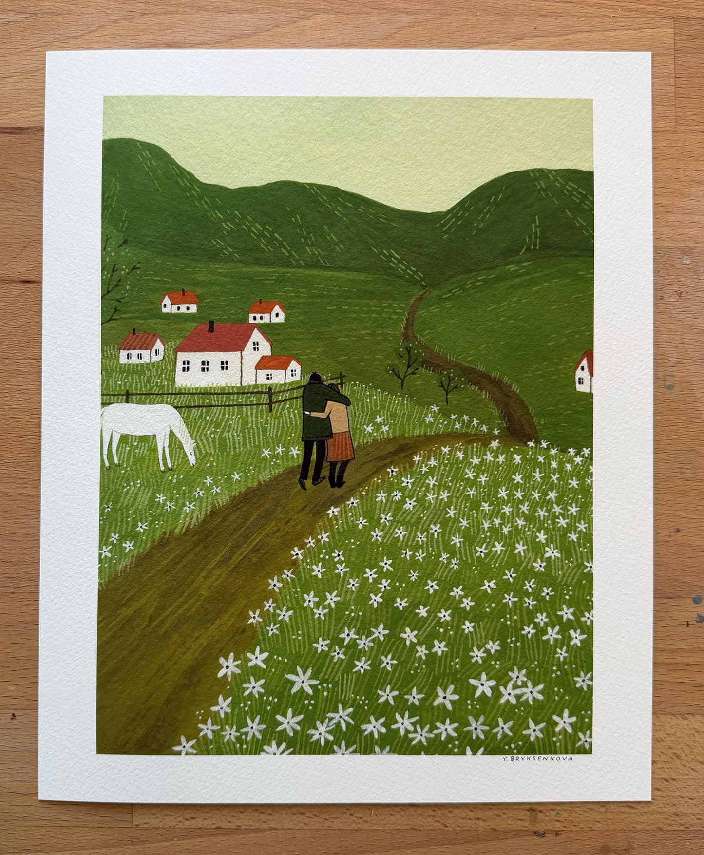 "Along the Road" print